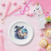 Prato de Papel Bruxa Natalina Papieren Bordje (Feest)