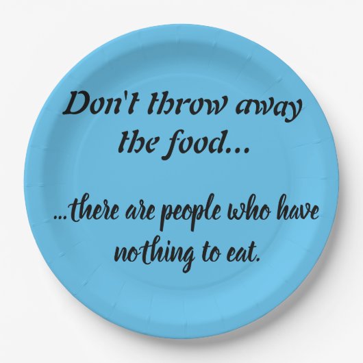 Prato De Papel conscious dish2 Papieren Bordje (Voorkant)