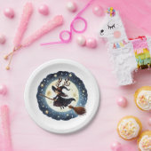 Prato de Papel Viagem da Bruxa Natalina Papieren Bordje (Feest)