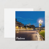 Prato della Valle 's nachts in Padova, Italië (Voorkant / Achterkant)
