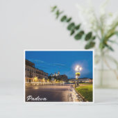 Prato della Valle 's nachts in Padova, Italië Briefkaart (Staand voorkant)