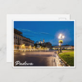 Prato della Valle 's nachts in Padova, Italië Briefkaart (Voorkant / Achterkant)
