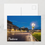Prato della Valle 's nachts in Padova, Italië Briefkaart (Voorkant / Achterkant)