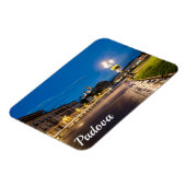 Prato della Valle 's nachts in Padova, Italië Magneet (Linkerzijde)