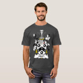 Pratt Coat of Arms Family Crest T-shirt (Voorkant volledig)