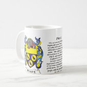 Pratt Gezinsbekleding van de mok van wapens (Voorkant links)