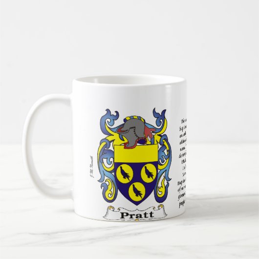 Pratt Gezinsbekleding van de mok van wapens (Links)