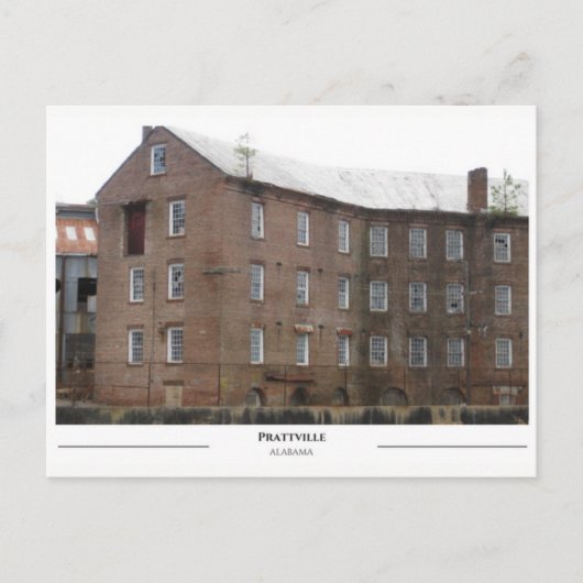 Pratt Gin Factory - Prattville Alabama Briefkaart
