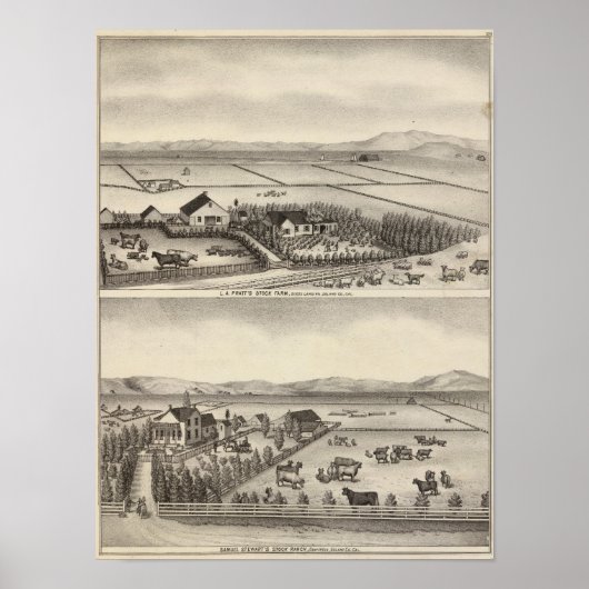 Pratt, Stewart boerderijen Poster (Voorkant)