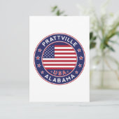 Prattville, Alabama Kaart (Staand voorkant)