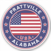 Prattville Alabama, Prattville Sticker (Voorkant)