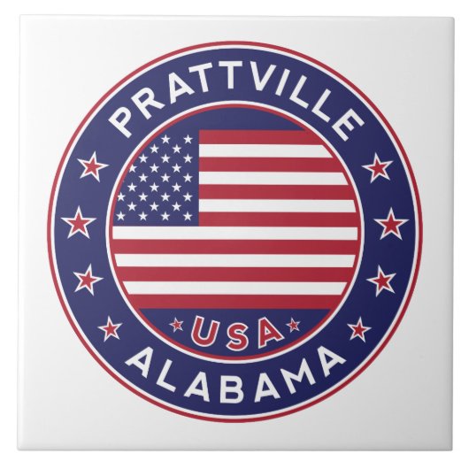 Prattville, Alabama Tegeltje (Voorkant)