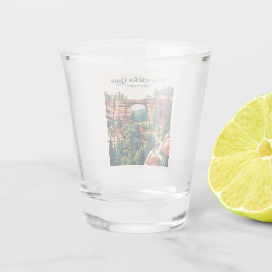 Pravčická Gate Tsjechië Shot Glas (Achterkant)