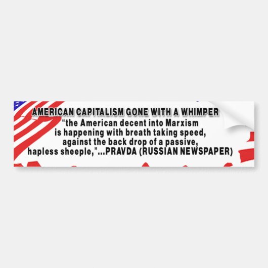 PRAVDA CITAT - AMERIKAANSE SCHAPENKOPPEN BUMPERSTI BUMPERSTICKER (Voorkant)