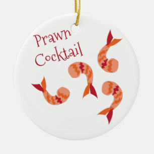 Prawn Cocktail Keramisch Ornament