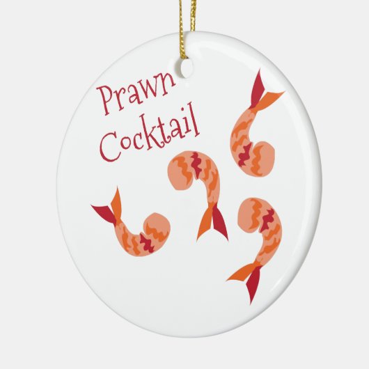 Prawn Cocktail Keramisch Ornament (Links)