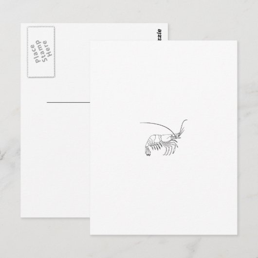 Prawn Logo Briefkaart (Voorkant / Achterkant)