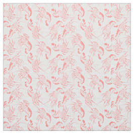 Prawn Shrimp Seamless Pattern Stof