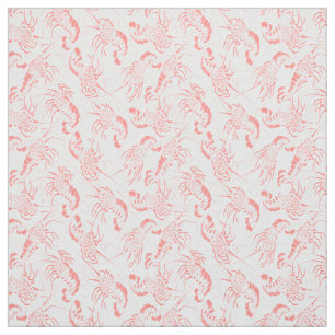 Prawn Shrimp Seamless Pattern Stof