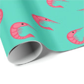 Prawns Pattern Cadeaupapier (Rol Hoek)