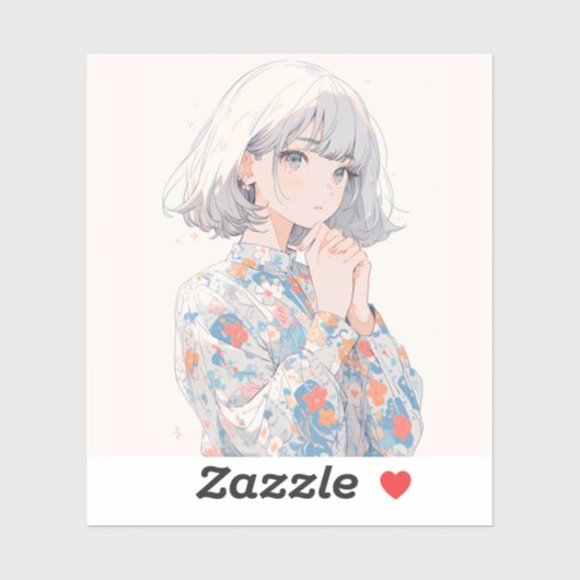 Pray | 東京娘 GenerartiveAI シール Sticker (Vel)