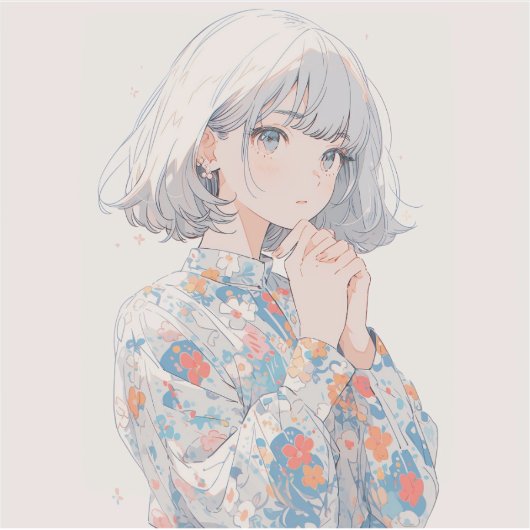 Pray | 東京娘 GenerartiveAI シール Sticker (Voorkant)