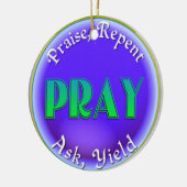 PRAY ACRONYM CHRISTELIJK ORNAMENT CHRISTMAS (Links)
