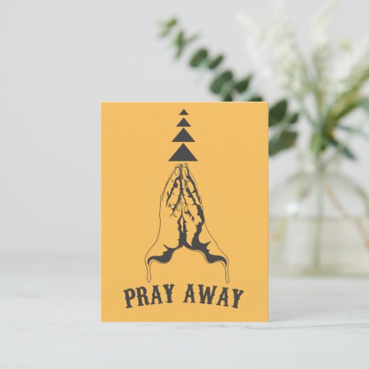 Pray Away Briefkaart (Staand voorkant)