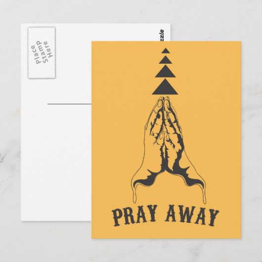 Pray Away Briefkaart (Voorkant / Achterkant)