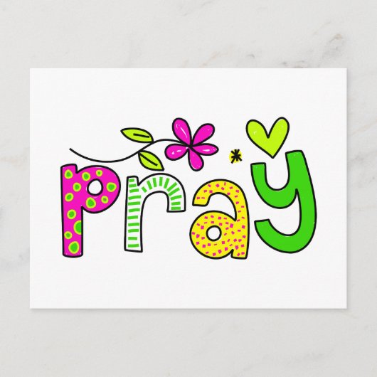 Pray Briefkaart (Voorkant)