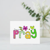 Pray Briefkaart (Staand voorkant)