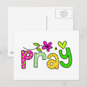 Pray Briefkaart (Voorkant / Achterkant)