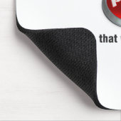 Pray Button Mousepad Muismat (Hoek)