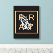 PRAY CANVAS AFDRUK (Insitu (Houten vloer))