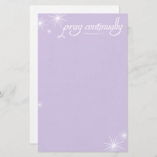 Pray Continual Briefpapier (Voorkant / Achterkant)