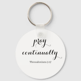 Pray Continual Sleutelhanger