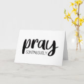 Pray Continuous Gospel Graphics Mere Christianit Kaart (Gele Bloem)