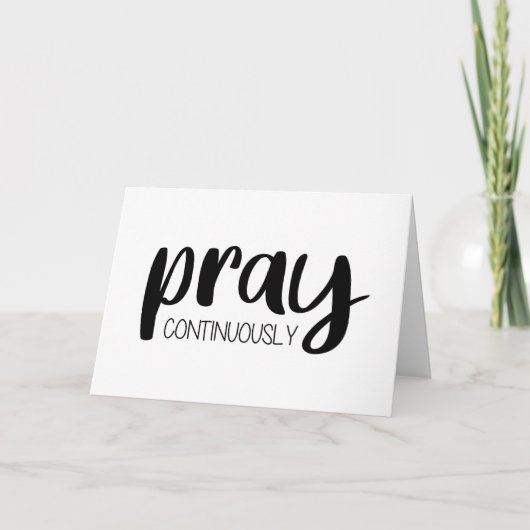 Pray Continuous Gospel Graphics Mere Christianit Kaart (Voorkant)