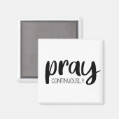 Pray Continuous Gospel Graphics Mere Christianit Magneet (Voorkant / Achterkant)