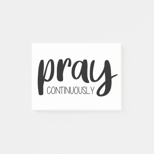 Pray Continuous Gospel Graphics Mere Christianit Post-it® Notes (Voorkant)