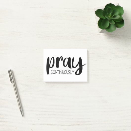 Pray Continuous Gospel Graphics Mere Christianit Post-it® Notes (Kantoor)