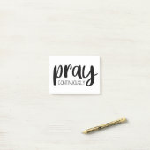 Pray Continuous Gospel Graphics Mere Christianit Post-it® Notes (Op bureau)