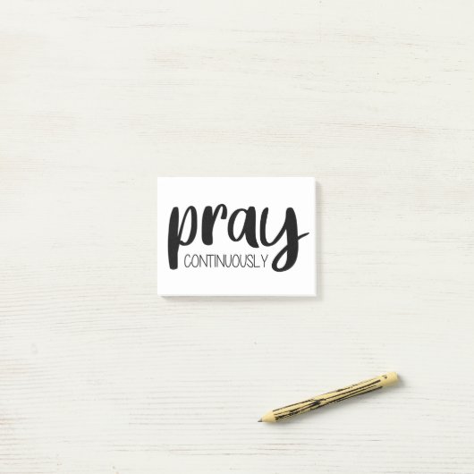 Pray Continuous Gospel Graphics Mere Christianit Post-it® Notes (Op bureau)