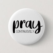 Pray Continuous Gospel Graphics Mere Christianit Ronde Button 5,7 Cm (Voorkant)