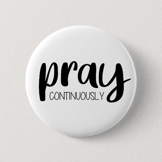 Pray Continuous Gospel Graphics Mere Christianit Ronde Button 5,7 Cm (Voorkant)