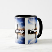Pray Daily Two-Tone Mok (Voorkant rechts)