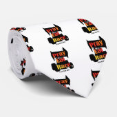 Pray Eat Race Stropdas (Opgerold)