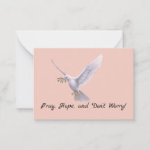 Pray- en Hope-briefkaart