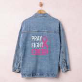 Pray Fight Believe  Denim Jacket (Hangar)
