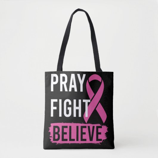Pray Fight Believe Tote Tote Bag (Voorkant)